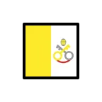 Emoji Bandera de Ciudad del Vaticano en OpenMoji