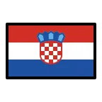 Croatia Flag emoji on OpenMoji