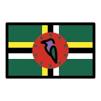 Emoji Bandera de Dominica en OpenMoji
