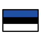 Emoji Bandera de Estonia en OpenMoji