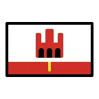 Emoji Bandera de Gibraltar en OpenMoji