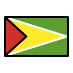 Emoji Bandera de Guyana en OpenMoji