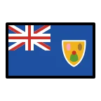 Emoji Bandera de Islas Turcas y Caicos en OpenMoji