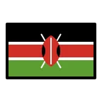 Emoji Bandera de Kenia en OpenMoji