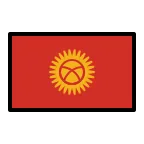 Emoji Bandera de Kirguistán en OpenMoji