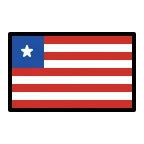Emoji Bandera de Liberia en OpenMoji