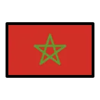 Morocco Flag emoji on OpenMoji