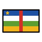 Central African Republic Flag emoji on OpenMoji