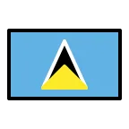 Emoji Bandera de Santa Lucía en OpenMoji