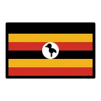 Uganda Flag emoji on OpenMoji