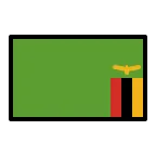 Emoji Bandera de Zambia en OpenMoji