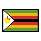 Emoji Bandera de Zimbabue en OpenMoji