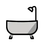 Bathtub emoji on OpenMoji