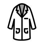 Emoji Bata de laboratorio en OpenMoji