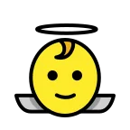 Emoji Bebé ángel en OpenMoji