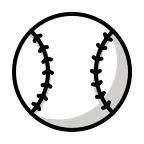 Baseball emoji on OpenMoji