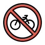 Emoji Bicicletas prohibidas en OpenMoji