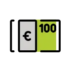 Euro Banknote emoji on OpenMoji