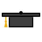 Emoji Birrete en OpenMoji