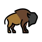 Bison emoji on OpenMoji