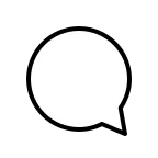 Left Speech Bubble emoji on OpenMoji