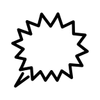 Right Anger Bubble emoji on OpenMoji