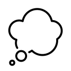 Emoji Bocadillo de pensamiento en OpenMoji