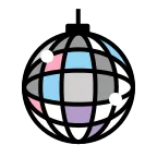 Emoji Bola de espejos en OpenMoji