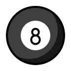 Pool 8 Ball emoji on OpenMoji
