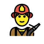 Firefighter emoji on OpenMoji