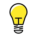 Emoji Bombilla en OpenMoji