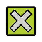 Cross Mark Button emoji on OpenMoji