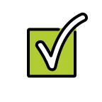 Checkmark emoji on OpenMoji