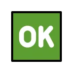 OK Button emoji on OpenMoji