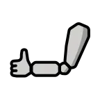 Mechanical Arm emoji on OpenMoji