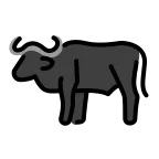 Emoji Búfalo de agua en OpenMoji