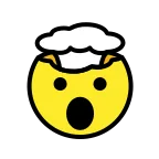 Exploding Head emoji on OpenMoji