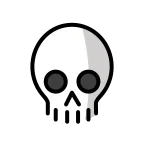 Emoji Calavera en OpenMoji