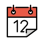 Emoji Calendario en OpenMoji