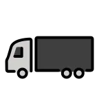 Emoji Camión articulado en OpenMoji