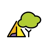 Emoji Camping en OpenMoji