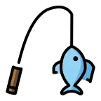 Emoji Caña de pescar en OpenMoji