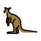 Kangaroo emoji on OpenMoji
