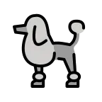 Poodle emoji on OpenMoji