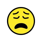 Emoji Cansado en OpenMoji