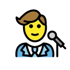 Man Singer emoji on OpenMoji