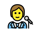 Emoji Cantante en OpenMoji
