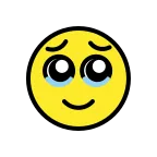 Face Holding Back Tears emoji on OpenMoji