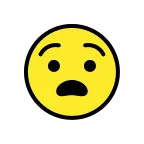 Emoji Cara angustiada en OpenMoji