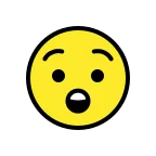 Astonished Face emoji on OpenMoji